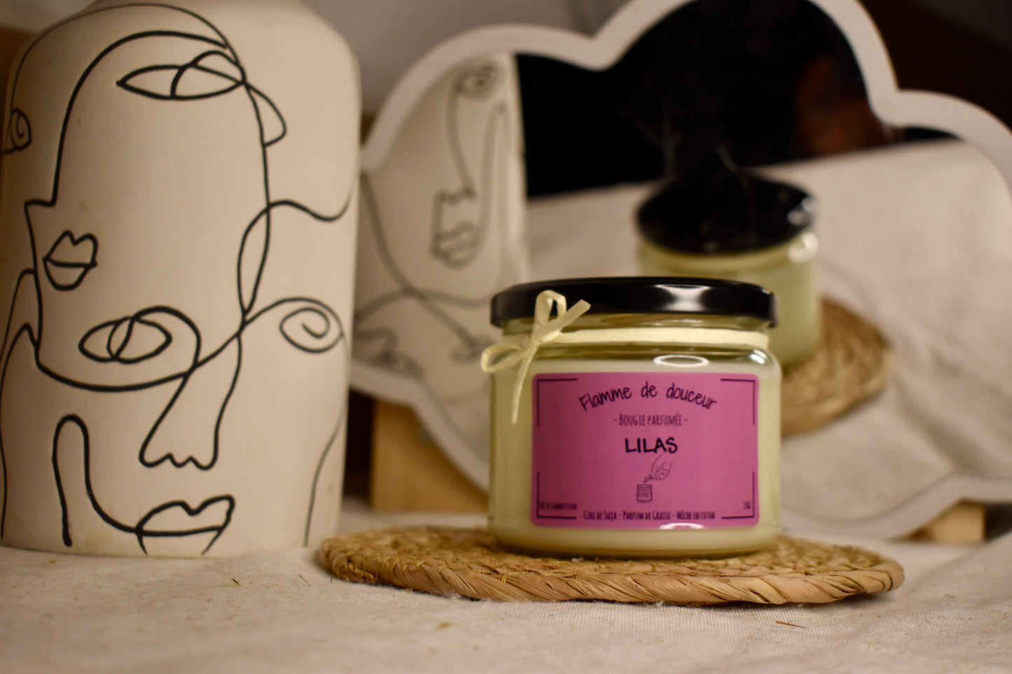 Bougie parfumée au Lilas