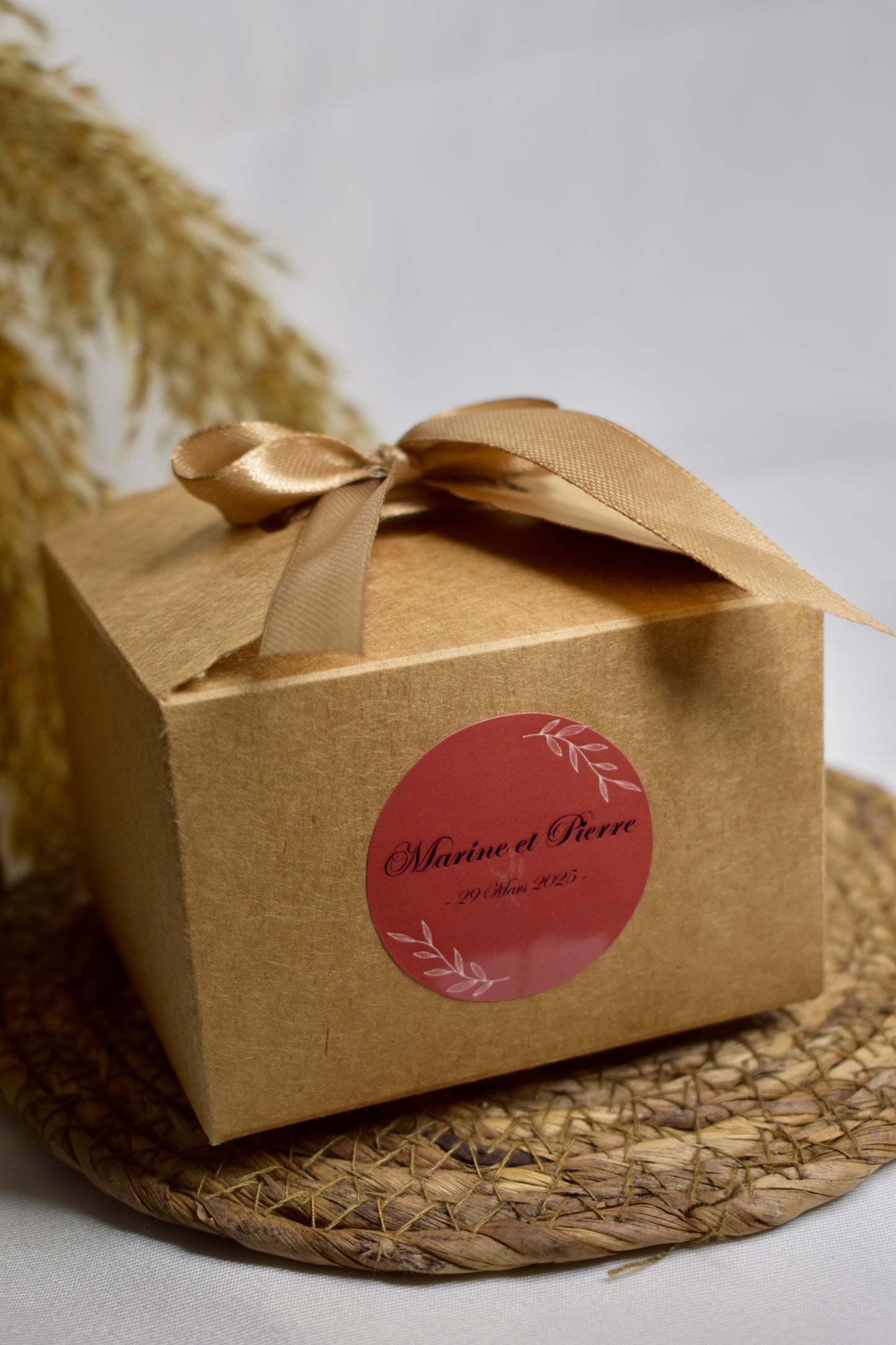 Bougie personnalisée - Mariage