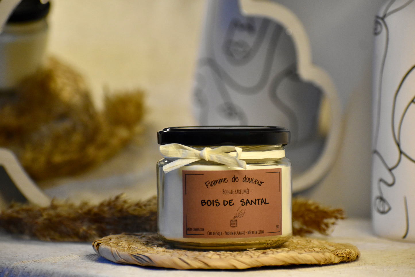 Bougie parfumée au bois de santal