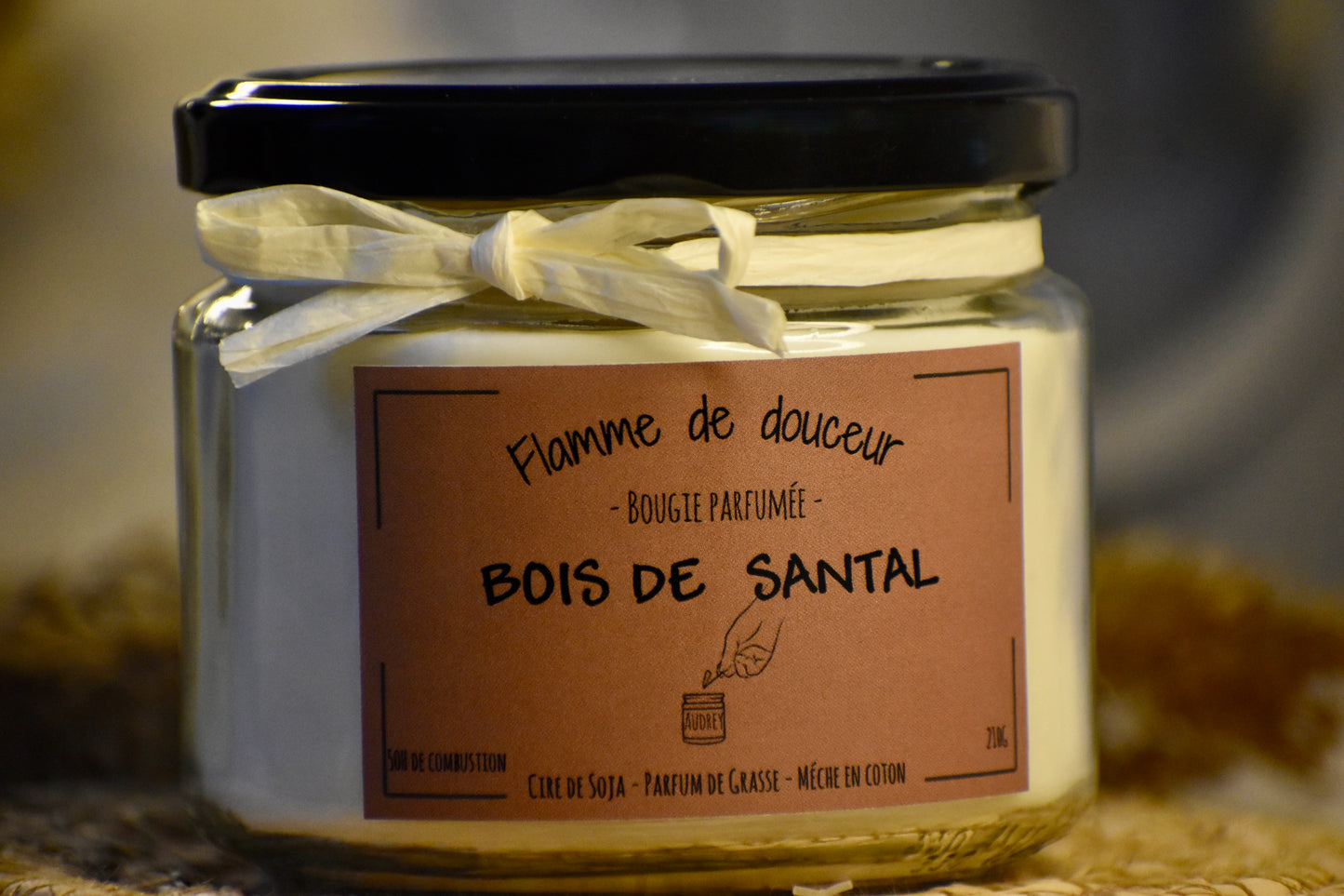 Bougie parfumée au bois de santal