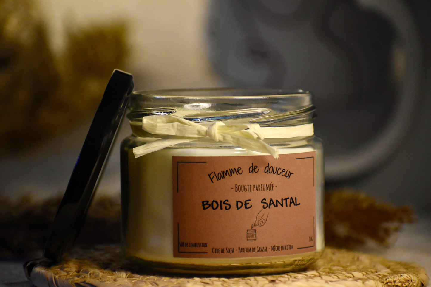 Bougie parfumée au bois de santal