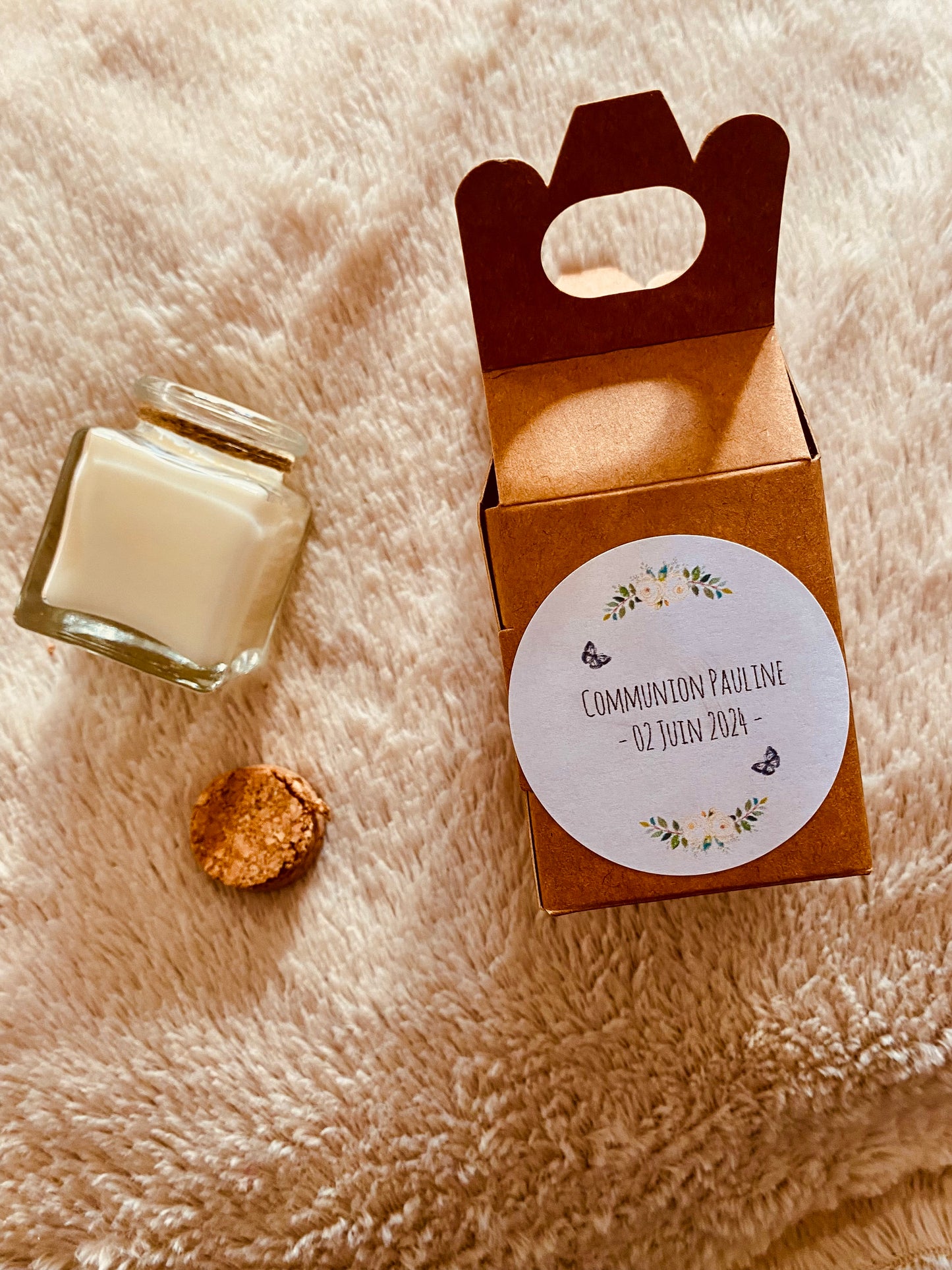 Bougie personnalisée - Baptême -