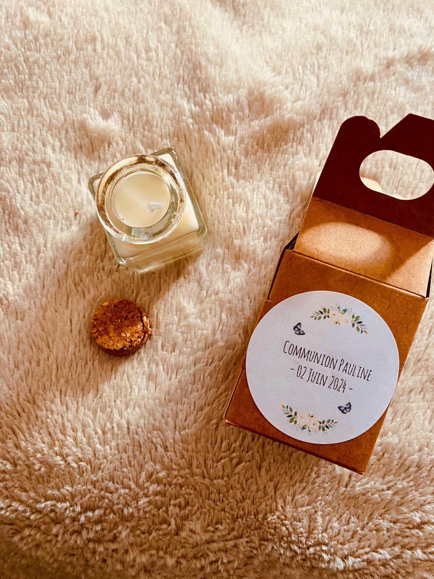 Bougie personnalisée - Baptême -